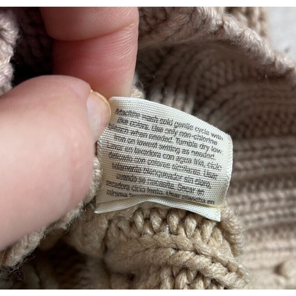 Vintage St Johns Bay Womens Chunky Cable Knit Cardigan Sweater Petite L Button - Picture 6 of 10